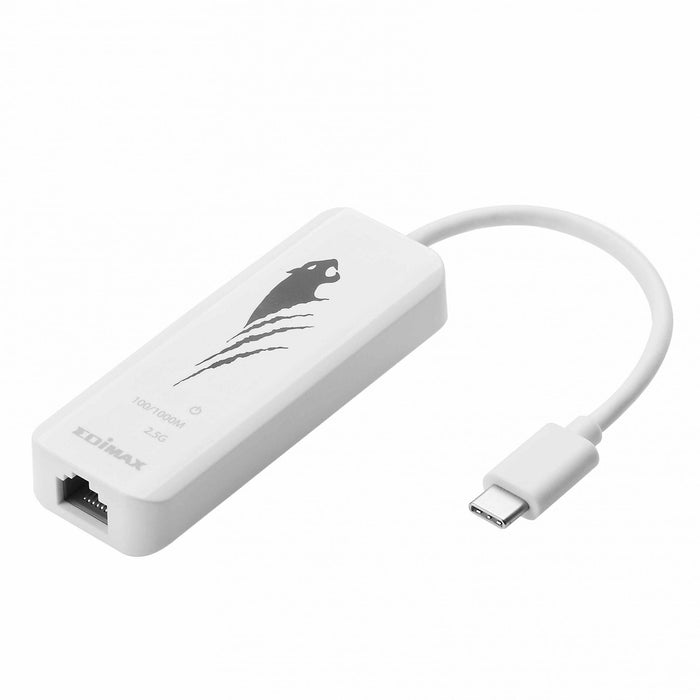 Network card EDIMAX EU-4307, USB-C, 2.5 Gigabit Ethernet, White