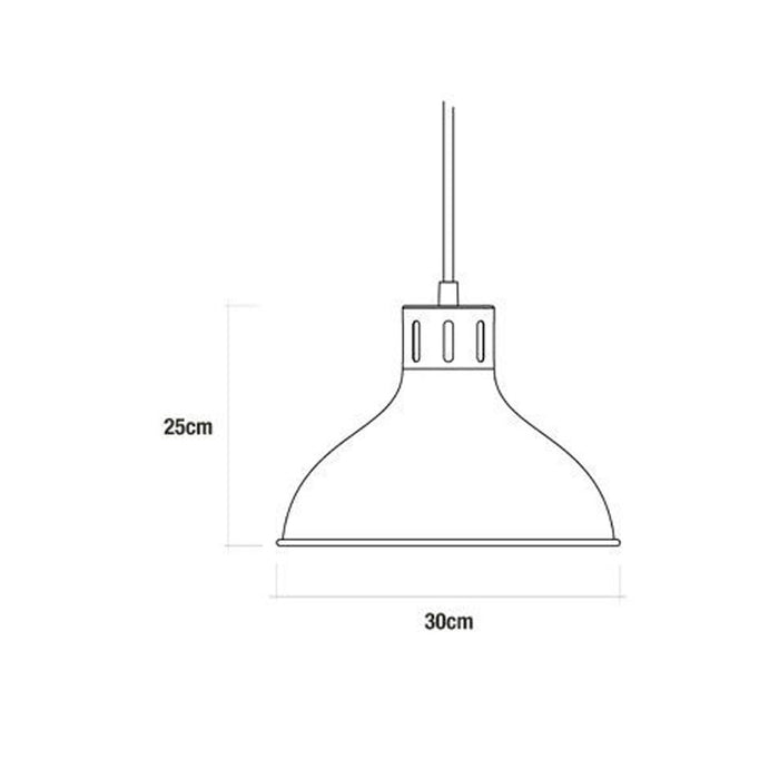 Ceiling Light EDM 32111 Ceiling Light Metal 60 W (30 x 25 cm)