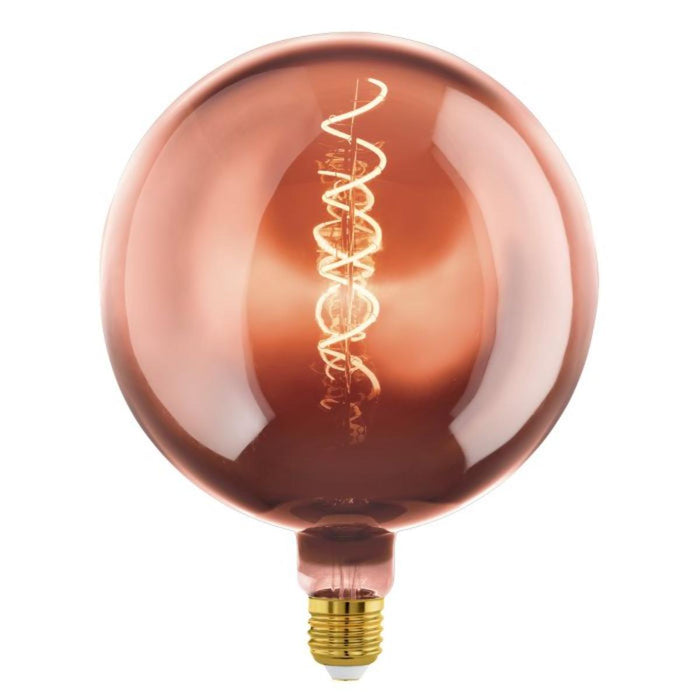 LED LAMP E27 G200 4W 40LM 1600K F20 COPPER