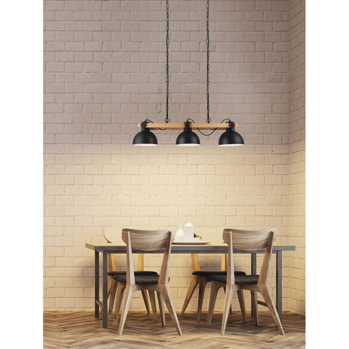 PENDANT 3XE27 BLACK EGLO LUBENHAM