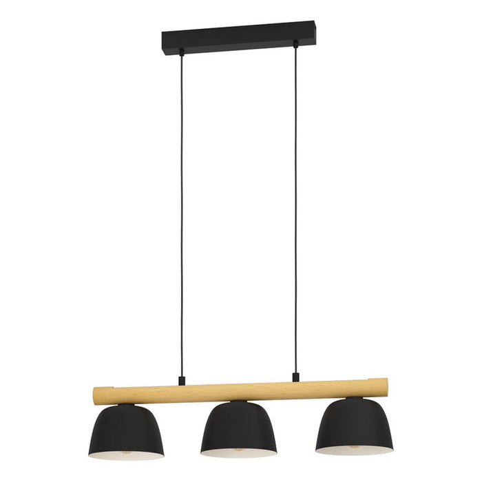 PENDANT 3XE27 BLACK EGLO SHERBURN