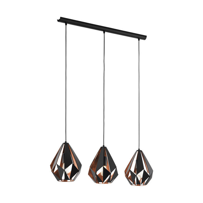PENDANT 3XE27 BLACK EGLO CARLTON 1