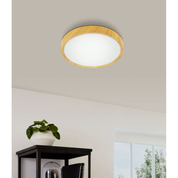 LED CEILING LAMP 17.3W 3000K 34CM WOOD EGLO GIGLIO