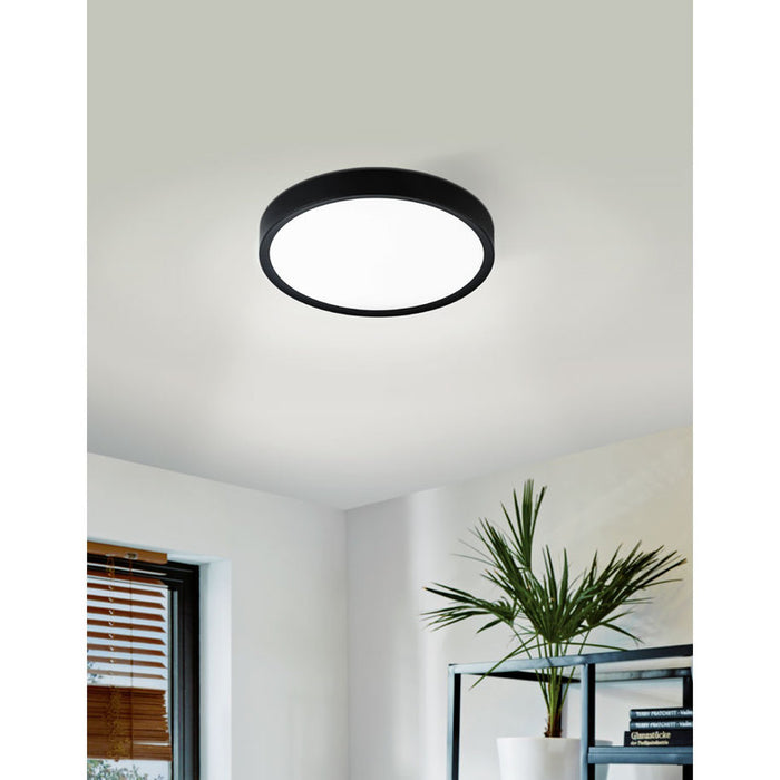 LED CEILING LAMP 17.3W 3000K 34CM BLACK EGLO GIGLIO