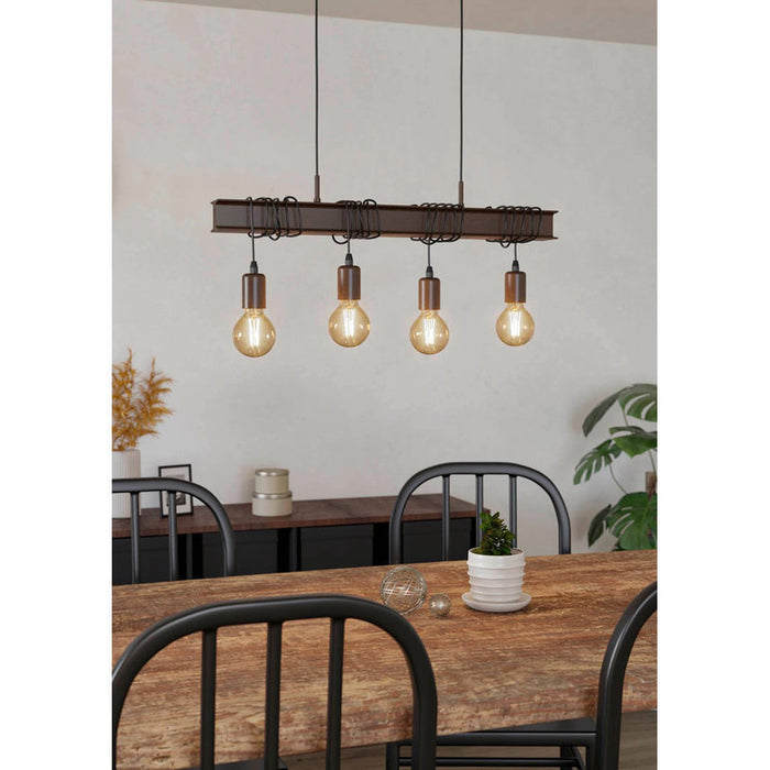 PENDANT 4XE27 ANTIQUE EGLO TOWNSHEND 4