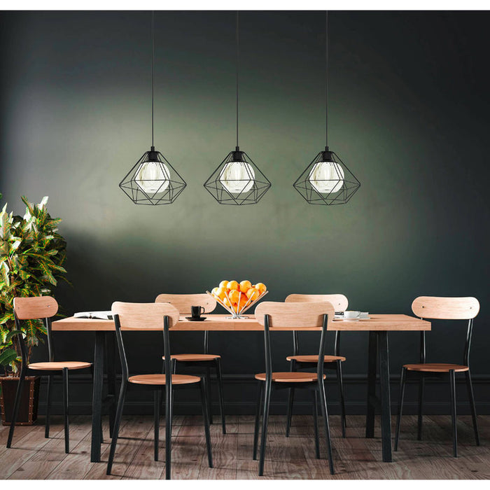 PENDANT 3XE27 BLACK EGLO VERNHAM