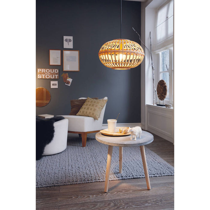 PENDANT E27 F38CM BAMBOO EGLO AMSFIELD