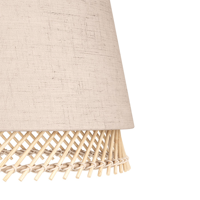 PENDANT E27 BLACK/BAMBOO EGLO TABLEY