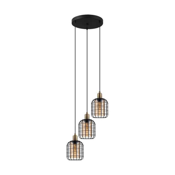 PENDANT 3XE27 BLACK EGLO CHISLE
