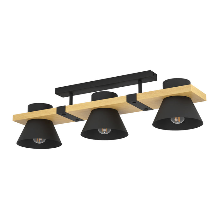 CHANDELIER 3XE27 BLACK EGLO MACCLES
