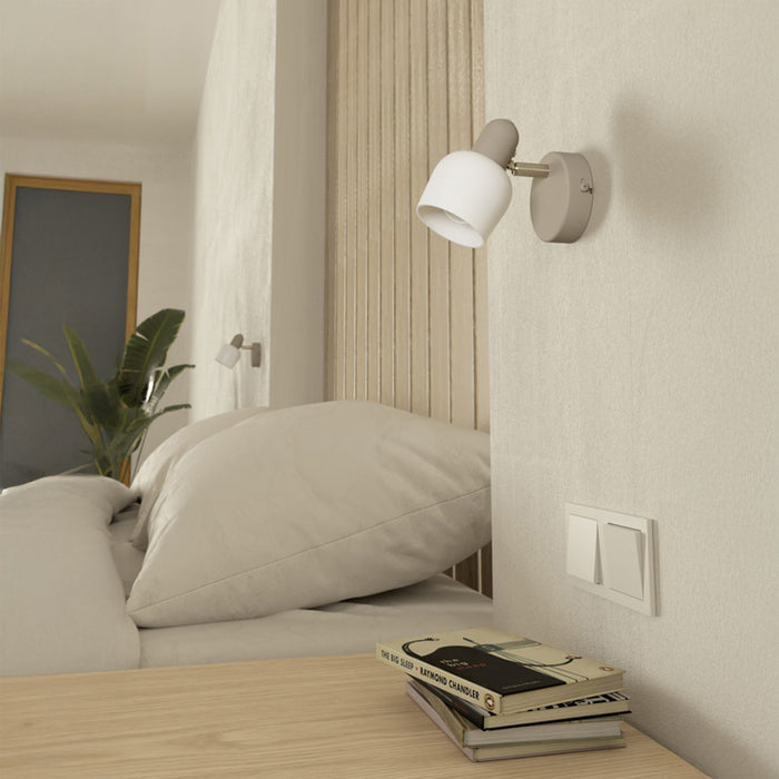 WALL LAMP E14 WHITE/SAND EGLO CORATO