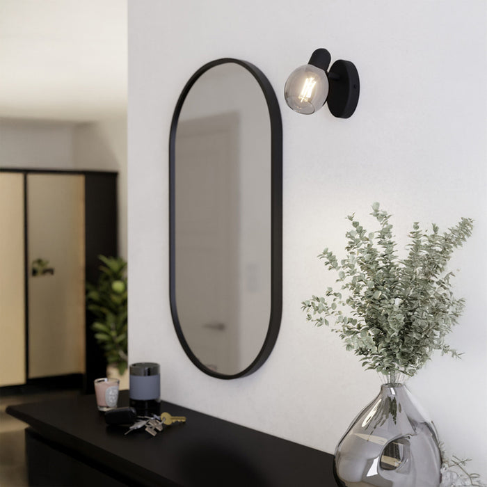 WALL LIGHT E14 BLACK EGLO POLLICA