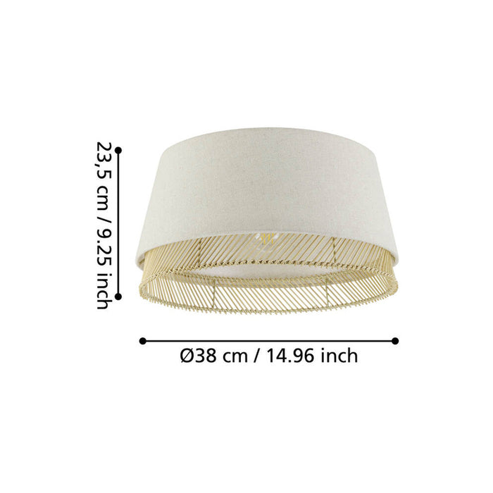 CEILING LAMP E27 38CM BEIGE EGLO TABLEY