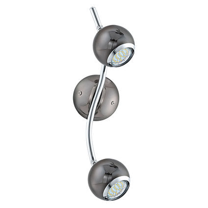 SPOT BIMEDA 2XGU10 3W BLACK/XROM EGLO BIMEDA
