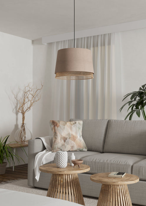 PENDANT E27 BLACK/BAMBOO EGLO TABLEY