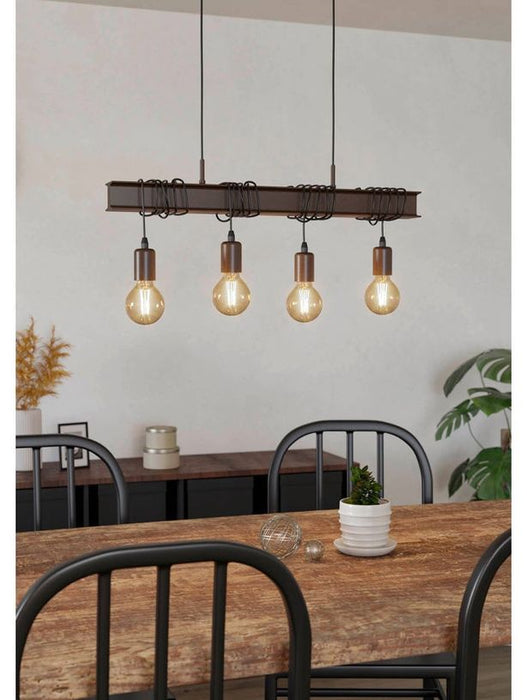 PENDANT 4XE27 ANTIQUE EGLO TOWNSHEND 4