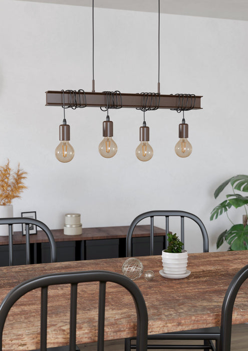 PENDANT 4XE27 ANTIQUE EGLO TOWNSHEND 4