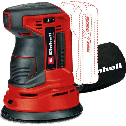 EINHELL TE-RS 18 Li 18 V 125 mm WITHOUT BATTERY AND CHARGER - Ексцентършлайф<<<Шлайф машини<<<Инструменти и
