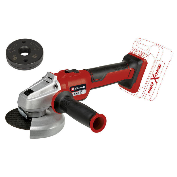 BATTERY BRUSHLESS ANGLE GRINDER EINHELL AXXIO 18/125 Q PXC 18 V, WITHOUT BATTERY AND CHARGER, 125 mm