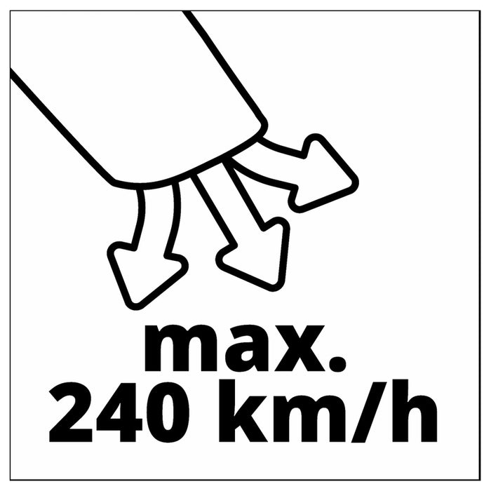 BATTERY LEAF COLLECTOR EINHELL VENTURRO 36/240 18 V, MAXIMUM BLOWING SPEED 240 km/h