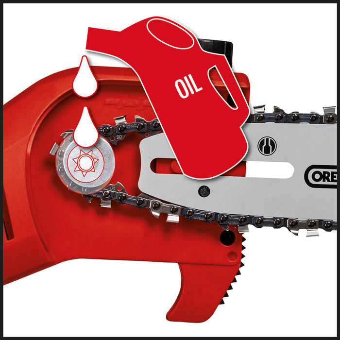 BATTERY TELESCOPIC CHAIN SAW EINHELL GC-LC 18/20 Li T 18 V, WITHOUT BATTERY AND CHARGER, BAR LENGTH 20.00 cm