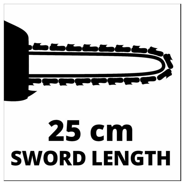 BATTERY CHAINSAW EINHELL GE-LC 18/25 18 V, NUMBER OF BATTERIES 1, 4.00 Ah, BAR LENGTH 25.00 cm