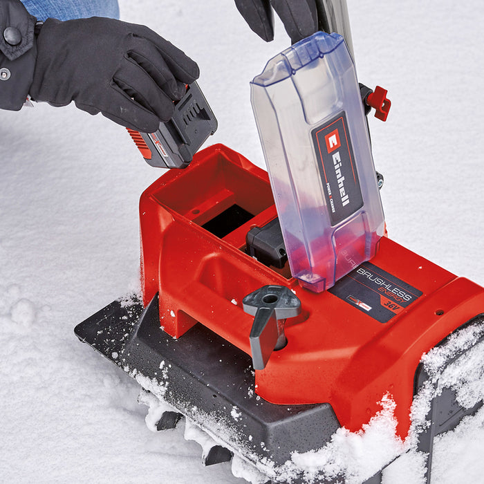 CORDLESS SNOW THROWER EINHELL GE-ST 36/40 Li E WORKING WIDTH 40.00 cm, MAX SNOW DEPTH 20 cm