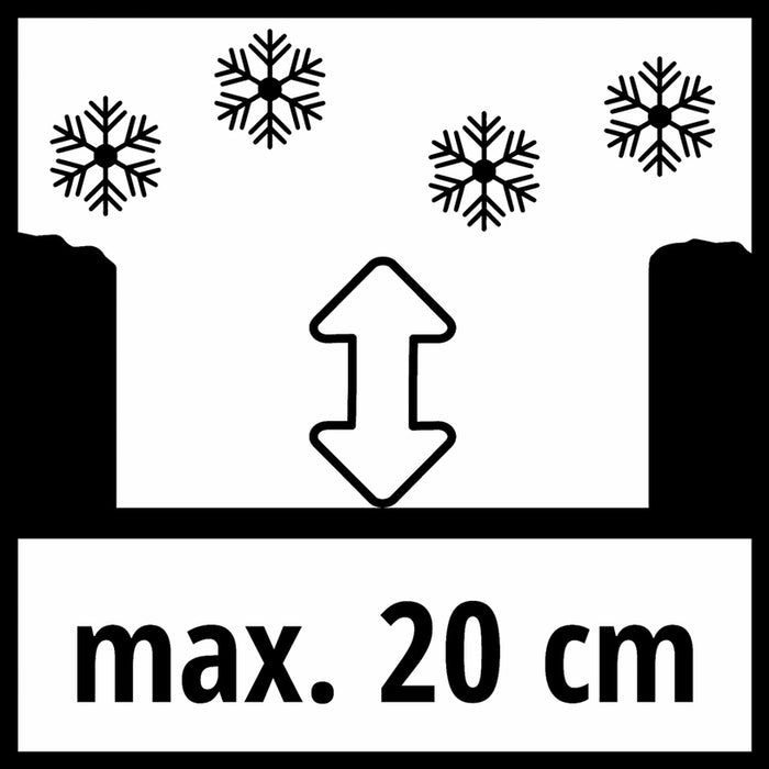 CORDLESS SNOW THROWER EINHELL GE-ST 36/40 Li E WORKING WIDTH 40.00 cm, MAX SNOW DEPTH 20 cm