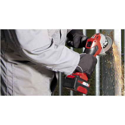 CORDLESS ANGLE GRINDER EINHELL TE-AG 18 Li PXC 18 V, WITHOUT BATTERY AND CHARGER, 115 mm