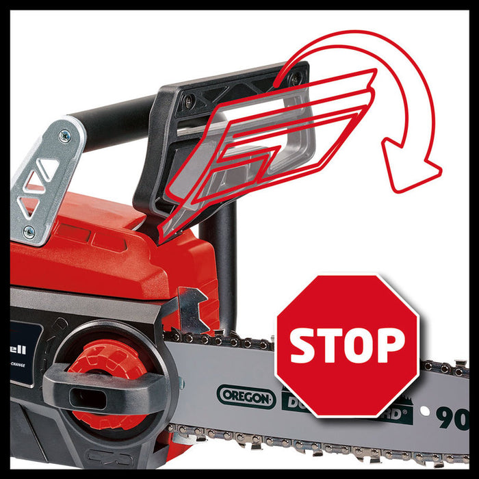 BATTERY CHAINSAW EINHELL GE-LC 18/25 LI 18 V, WITHOUT BATTERY AND CHARGER, BAR LENGTH 25.00 cm