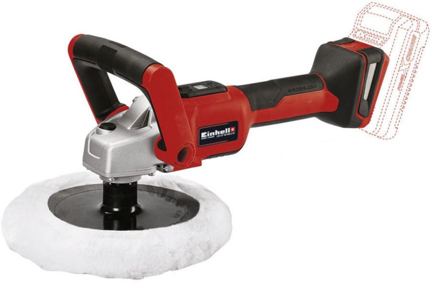 BATTERY POLISHER EINHELL CE-CP 18/180 Li E-SolPXC 18 V, WITHOUT BATTERY AND CHARGER, 180 mm