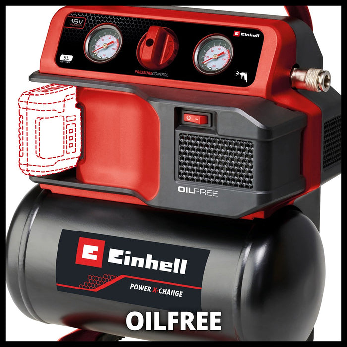 Einhell TE-AC 18/75 Li OF-Solo air compressor 75 l/min Battery