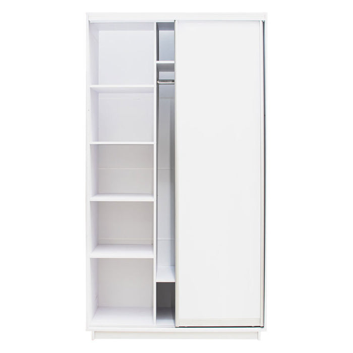 WARDROBE WITH SLIDING DOORS WITHOUT MIRROR EKO SLIIDE 120X60X220 CM.