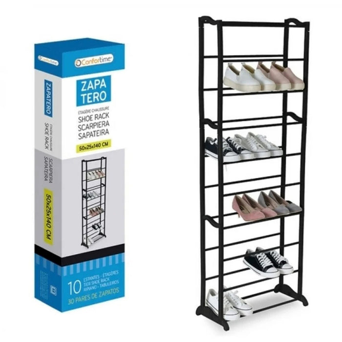 SHOE RACK 50X25X140 CM FOR 30 PAIRS EKO