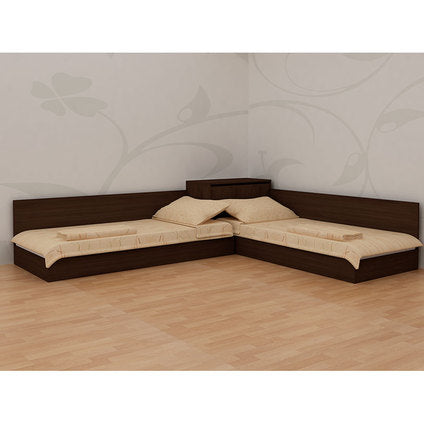 CORNER BEDS WITH CHEST AND MECHANISM EKO FOR MATTRESSES 82X190 CM. VENGE