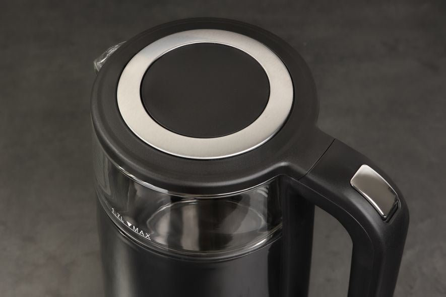 ELDOM C530 NEVO electric kettle 1.7 L 2200 W Black, Transparent