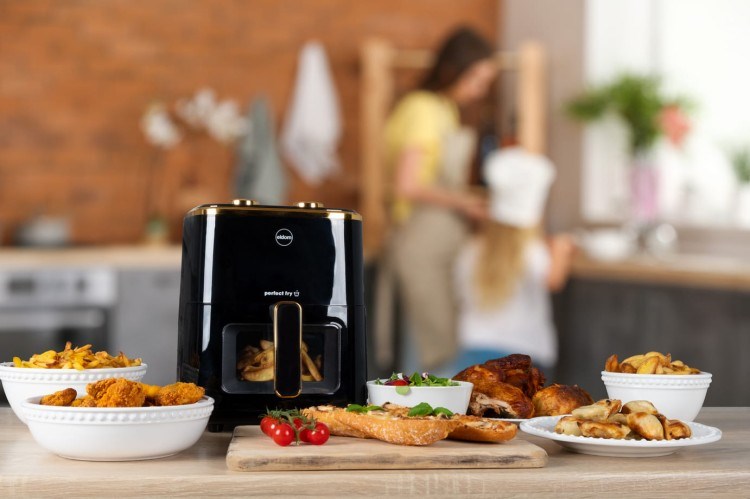 ELDOM FRITTA fat-free fryer capacity 5.0 l adjustable temp. clock 1500 W Single 5 L Stand-alone Hot air fryer Black
