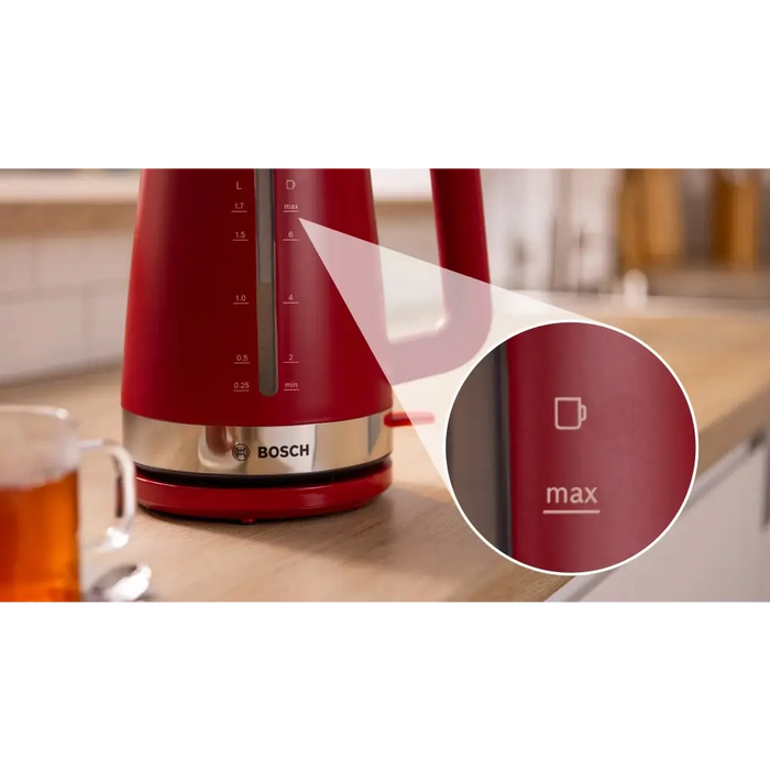Electric kettle BOSCH MYMOMENT TWK4M224 RED 2400 W 1.70 L - Кухненски уреди<<<BOSCH дребна електродомакинска