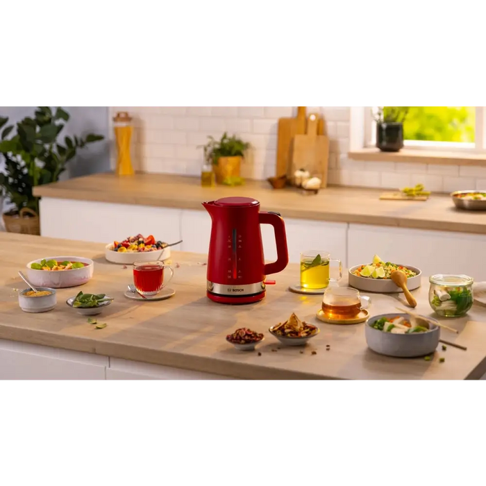 Electric kettle BOSCH MYMOMENT TWK4M224 RED 2400 W 1.70 L - Кухненски уреди<<<BOSCH дребна електродомакинска