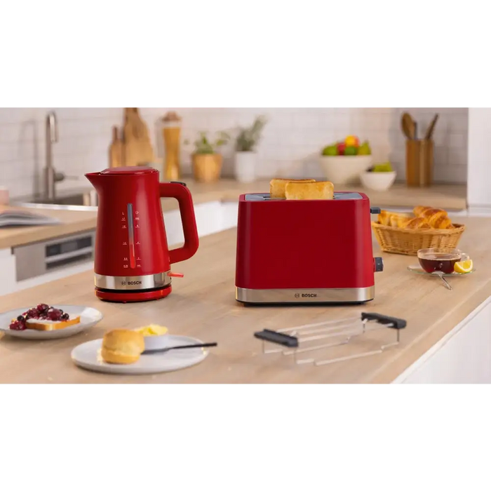Electric kettle BOSCH MYMOMENT TWK4M224 RED 2400 W 1.70 L - Кухненски уреди<<<BOSCH дребна електродомакинска
