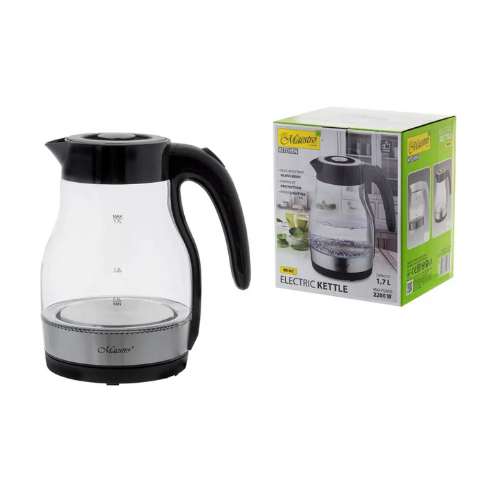 ELECTRIC KETTLE MAESTRO MR-061 BLACK - Electric kettlesAGD-CZE<<<Home Appliance - ProductsAGD<<<ActionPL