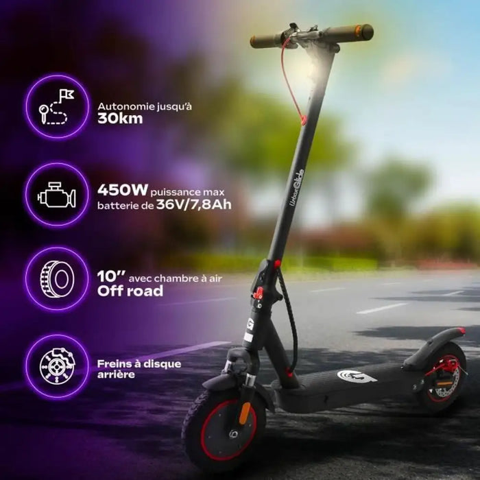 Electric Scooter Urbanglide 100 MAX Black 350 W 25 km/h - Електроника Игри<<<Компютри|