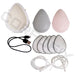 Electric Silicone mask with fan CM2 for easy breathing reusable with 6 replaceable filters - Medicine Masks against air