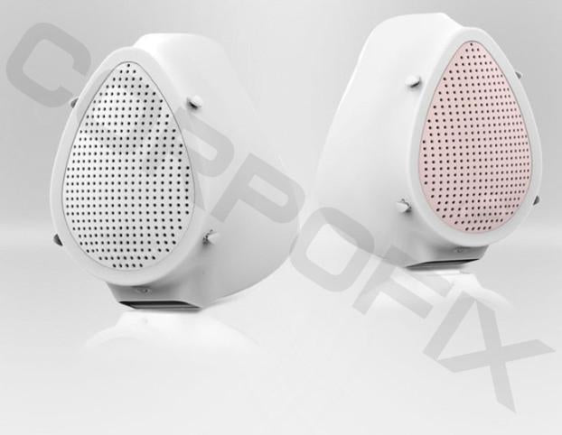 Electric Silicone mask with fan CM2 for easy breathing reusable with 6 replaceable filters - Medicine Masks against air