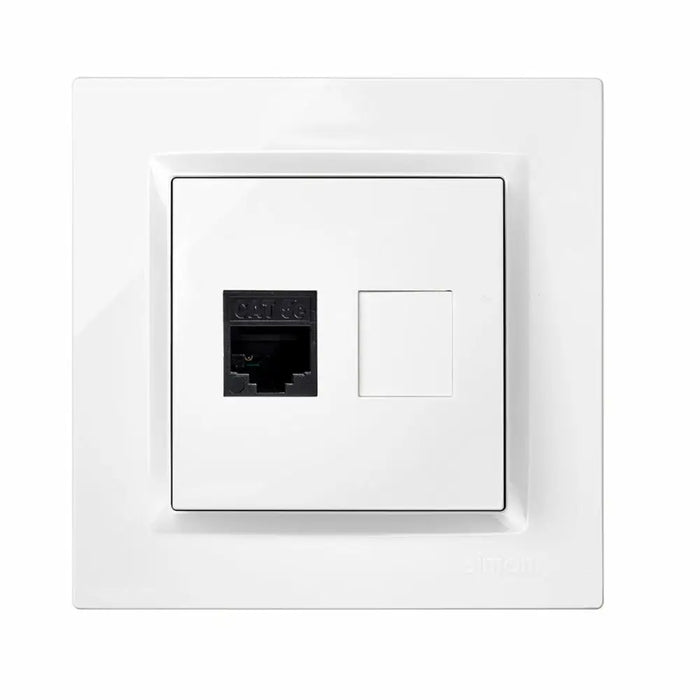 Electrical Socket Simon White RJ45 - Електроника Телефони и таблети<<<Компютри| Електроника<<<BigBuy&&&Стационарни и IP