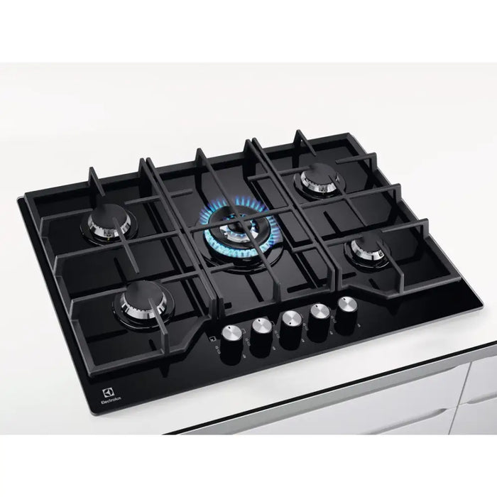 Electrolux KGG75362K Black Built-in 74 cm Gas 5 zone(s) - Built-in hot platesAGD-PGZ<<<Home Appliance