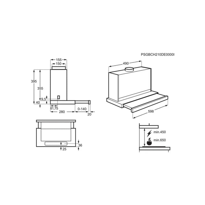 Electrolux LFP616X Built-under Grey A 600 m³/h - Cooker hoodsAGD-OKA<<<Home Appliance - ProductsAGD<<<ActionPL