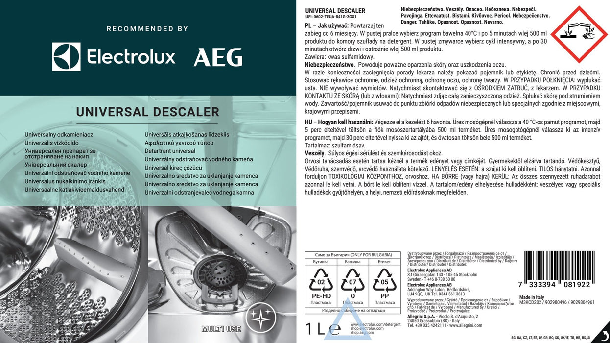 AEG M3KCD202 anti-scale cleaner