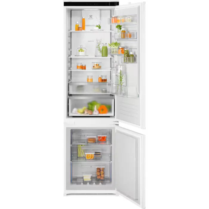 Built-in refrigerator with freezer Electrolux ENA7CD19S, 269 l, D, No Frost, White