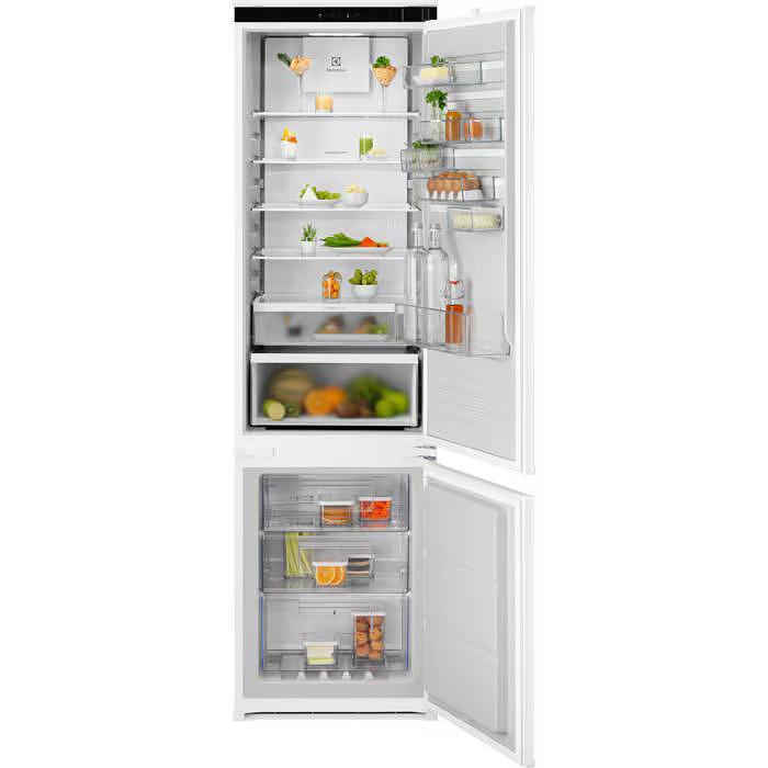 Built-in refrigerator with freezer Electrolux ENT6MD19S3, 269 l, D, No Frost, White, Yes